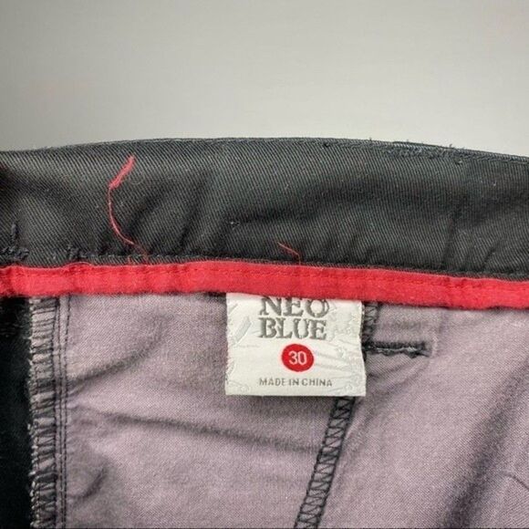 Neo Blue Black Cargo Shorts Mens 30 Waist - Picture 5 of 6